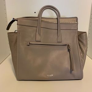 NWT COACH BLEECKER RILEY CARRYALL GREY BIRCH COLOR